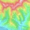 Mappa topografica Teriasca, altitudine, rilievo