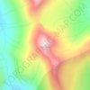 Mappa topografica Stob Binnein, altitudine, rilievo