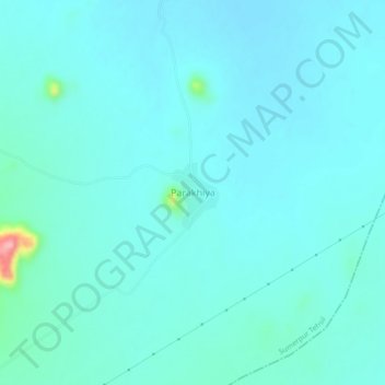 Mappa topografica Parakhiya, altitudine, rilievo