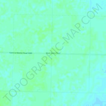 Mappa topografica West Saint Paul, altitudine, rilievo