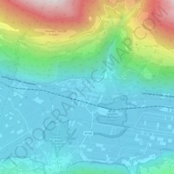 Mappa topografica Eyrs, altitudine, rilievo