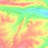 Mappa topografica La Plana, altitudine, rilievo