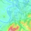 Mappa topografica Front Royal, altitudine, rilievo