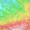 Mappa topografica Le Polle, altitudine, rilievo