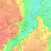 Mappa topografica Crabinet, altitudine, rilievo