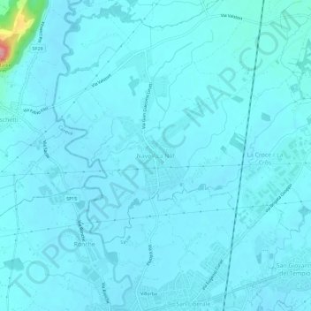Mappa topografica Nave / La Nâf, altitudine, rilievo