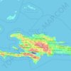 Mappa topografica Monte Cristi, altitudine, rilievo