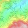 Mappa topografica Carignone, altitudine, rilievo