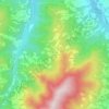 Mappa topografica Lezzara, altitudine, rilievo