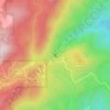 Mappa topografica Upper Creek Falls, altitudine, rilievo