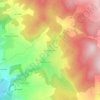 Mappa topografica Couffours Méjols, altitudine, rilievo