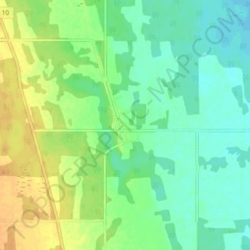 Mappa topografica Garland, altitudine, rilievo