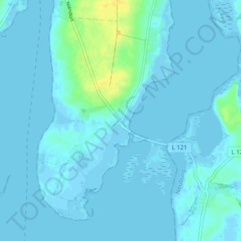 Mappa topografica Fährdorf, altitudine, rilievo
