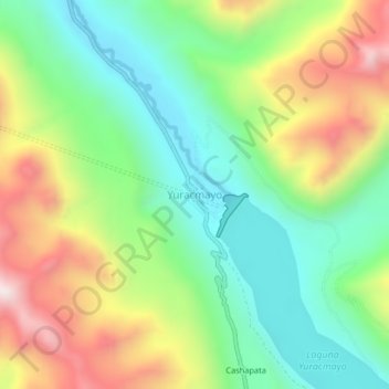 Mappa topografica Yuracmayo, altitudine, rilievo