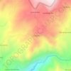 Mappa topografica Larcaloma, altitudine, rilievo