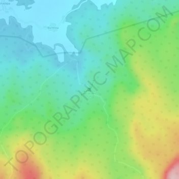 Mappa topografica Barabukra Falls, altitudine, rilievo
