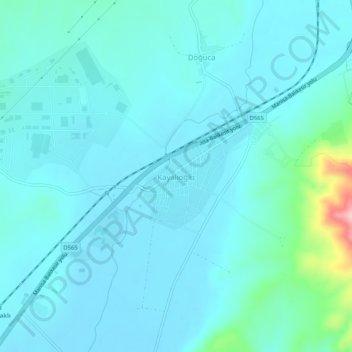 Mappa topografica Kayalıoğlu, altitudine, rilievo