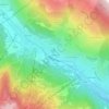 Mappa topografica La Chirouze, altitudine, rilievo