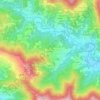 Mappa topografica Tribogna, altitudine, rilievo