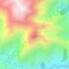 Mappa topografica Mount Lingguhob, altitudine, rilievo