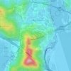 Mappa topografica 細山, altitudine, rilievo