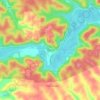 Mappa topografica Maysville, altitudine, rilievo