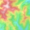 Mappa topografica Le Grupon, altitudine, rilievo