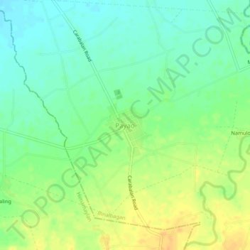 Mappa topografica Payao, altitudine, rilievo
