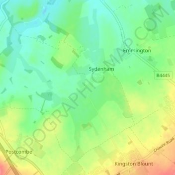 Mappa topografica Kingston Stert, altitudine, rilievo