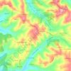 Mappa topografica Antas, altitudine, rilievo