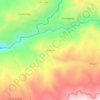 Mappa topografica El Surco, altitudine, rilievo