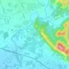 Mappa topografica Brazzano / Brezan / Bračan, altitudine, rilievo