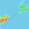 Mappa topografica 姪島瀬戸, altitudine, rilievo