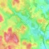 Mappa topografica Ressouches, altitudine, rilievo