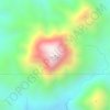 Mappa topografica Mt. Pinukis, altitudine, rilievo
