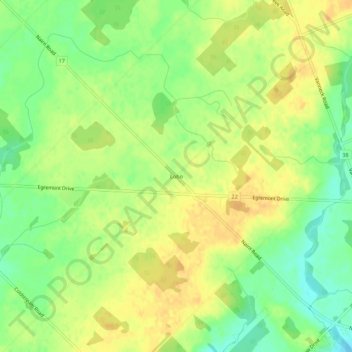 Mappa topografica Lobo, altitudine, rilievo