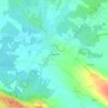 Mappa topografica Saute Bergère, altitudine, rilievo
