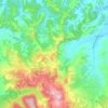 Mappa topografica Casciana Alta, altitudine, rilievo