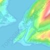 Mappa topografica Inchree, altitudine, rilievo