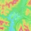 Mappa topografica Les Esterets du Lac, altitudine, rilievo