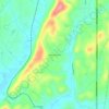 Mappa topografica Walnut Grove, altitudine, rilievo