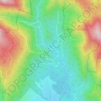 Mappa topografica Fletcher, altitudine, rilievo
