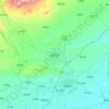 Mappa topografica 富平县, altitudine, rilievo