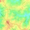 Mappa topografica Powderhorn, altitudine, rilievo