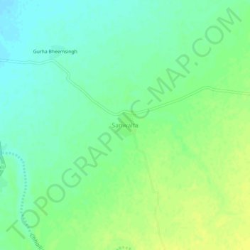 Mappa topografica Sanwalta, altitudine, rilievo