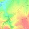 Mappa topografica Normandy, altitudine, rilievo