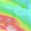 Mappa topografica Cascades de la Turasse, altitudine, rilievo