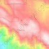 Mappa topografica Palomar Mountain, altitudine, rilievo