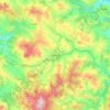 Mappa topografica Potenza, altitudine, rilievo