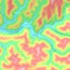 Mappa topografica Bobs Fork, altitudine, rilievo